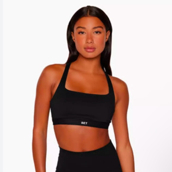 SET ACTIVE Other - NWOT SET ACTIVE Luxform Racer Box Bra in Onyx